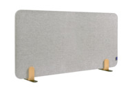 Legamaster ELEMENTS Akustik-Tischtrennwand 60x120cm grau mit Halterungen