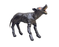 chien d'horreur noir lumineux 80cm