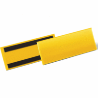 Etikettentasche magnetisch 297x74mm gelb VE=50 Stück