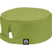 Chef Works Beanie in Green Polycotton with Adjustment - One Size