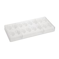 Schneider Chocolate Mould in Clear with Almond Shape - Shock Resistant