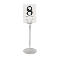 Olympia Table Number Stand Holder with Heavy Base Made of Stainless Steel 205mm