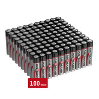 ANSMANN Batterien AAA 100 Stück, Alkaline Micro Batterie, für Lichterkette uvm.