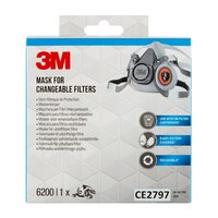 3M™ Maskenkörper für auswechselbare Filter 6200PRO, Medium, 1 pro Packung