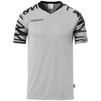 uhlport GOAL 25 TRIKOT KURZARM, dark grau melange/schwarz, Größe XXL