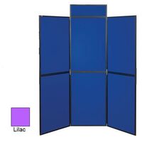 Lightweight folding display panel kit - 7 panel and table top, lilac