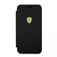 Ferrari SF iPhone X flip tok fekete (FESCODFLBKPXBI)
