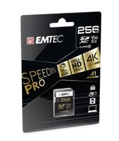 256GB microSDXC Emtec SpeedIN Pro UHS-I U3 V30 + adapter (ECMSD256GXC10SP)