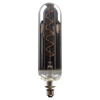 LED Röhrenlampe T65, E27, 5W 1800K 110lm, Glas smoky VSS, 27.5x6.5cm