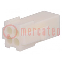 Connector: wire-wire; plug; male; Mini Universal MATE-N-LOK; 600V