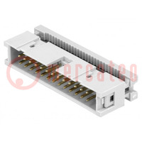Plug; IDC; male; PIN: 26; IDC; for ribbon cable; 1.27mm; gold-plated
