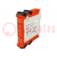 Module: uitgebreid; GSR; 24VAC; 24VDC; IN: 1; OUT: 4; op DIN-rail