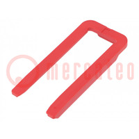 Accessori: clip di bloccaggio; LEAVYSEAL; PIN: 39,62(6+56); rosso