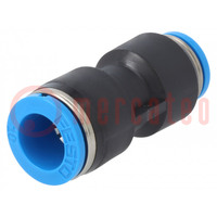 Push-in fitting; straight,reductive; -0.95÷6bar; QS; Øout: 8mm