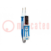 Tester: electrical; LED; 0÷60Hz; Additional functions: torch; IP64