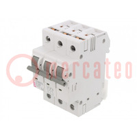 Installatieautomaat; 230/400VAC; Inom: 20A; Polen: 3; op DIN-rail