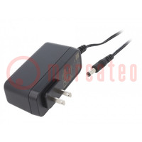 Power supply: switched-mode; mains,plug; 12VDC; 3A; 36W; 87%
