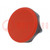 Knob; Ø: 45mm; Ext.thread: M8; 20mm; technopolymer PA; Cap: red