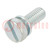 Screw; with washer; M4x6; 0.7; Head: cheese head; slotted; 1,1mm