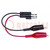 Cable de prueba; BNC enchufe,clip de cocodrilo x2; Utrab: 45V