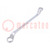 Wrench; box,bent; 21mm,23mm; Chrom-vanadium steel; L: 326.5mm