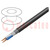 Wire: microphone cable; 4x24AWG; black; Cu; -30÷75°C; PVC; 100V