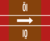 Rohrmarkierungsband ohne Gefahrenpiktogramm - Öl, Rot/Braun, 10.5 x 12.7 cm