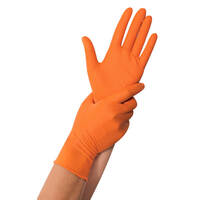 Hygostar Einweghandschuhe Power Grip orange, 1 VE = 50 Stück Version: M - Größe: M