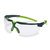 uvex Schutzbrille i-3 s schmale Ausführung speziell für Damen, schwarz/grün