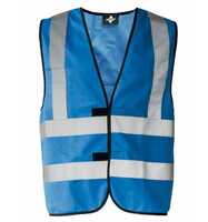Korntex Hi-Vis Safety Vest With 4 Reflective Stripes Hannover KX140 M Blue
