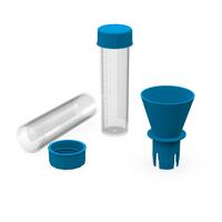 Artikelbild Tube gargle test, 15ml, transparent/light blue (antibacterial)
