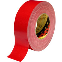 3M 389R100 - CINTA ADHESIVA (50 M X 10 CM), COLOR ROJO