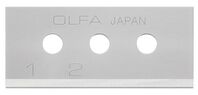 Olfa SKB-10/10B Pack de 10 cuchillas rectangular 40x17,8x0,4 mm plateadas