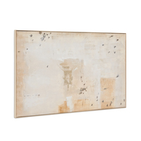 Abstract schilderij Silpa donkerbeige 200 x 120 cm