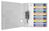 Plastikregister WOW 1-20, bedruckbar, A4, PP, 20 Blatt, farbig