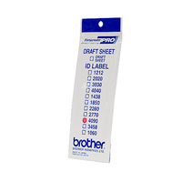 Brother ID4090 printer label White