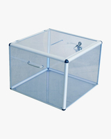 Viso URN400 Boîte de rangement Rectangulaire Aluminium, Plexiglas, Polyméthacrylate de méthyle (PMMA) Transparent