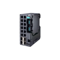 Moxa EDS-4012-8P-4GS-LVB commutateur réseau Géré Gigabit Ethernet (10/100/1000) Noir