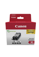 Canon 0318C010 tintapatron 2 dB Eredeti Nagy (XL) kapacitású Fekete