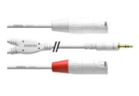 Cordial CFY 3 WMM-SNOW câble audio 3 m 3,5mm 2 x XLR (3-pin) Blanc