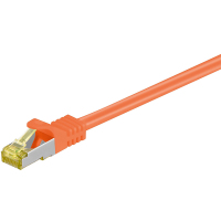 Goobay RJ-45 CAT7 3m hálózati kábel Narancssárga S/FTP (S-STP)