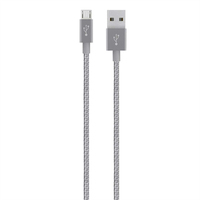 Belkin F2CU021BT04-GRY câble USB 1,2 m USB A Micro-USB A Gris