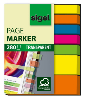 Sigel HN616 boekenlegger Flexibele bladwijzer Blauw, Groen, Oranje, Geel 280 stuk(s)