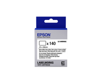 Epson -etikettencassette voorgesneden rechthoekig LK-8WBWAC, zwart/wit 25 x 38 mm (140 etiketten)