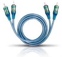 OEHLBACH NF SET ICE BLUE, 0.50m câble audio 0,5 m 2 x RCA Bleu