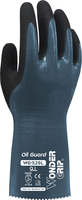Wonder Grip WG-528L Werkplaatshandschoenen Zwart, Blauw Nitrilschuim, Nylon 12 stuk(s)