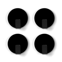 Trendform Magnethaken SOLID 4er Set schwarz