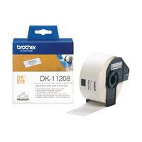 Brother DK-11208 labelprinter-tape Zwart op wit
