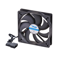 Akyga System fan 12 cm black AW-12A-BK Molex 120x120 mm Boitier PC Ventilateur Noir 1 pièce(s)