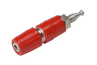 Hirschmann 930268101 vezeték csatlakozó Mini pole clamp Vörös